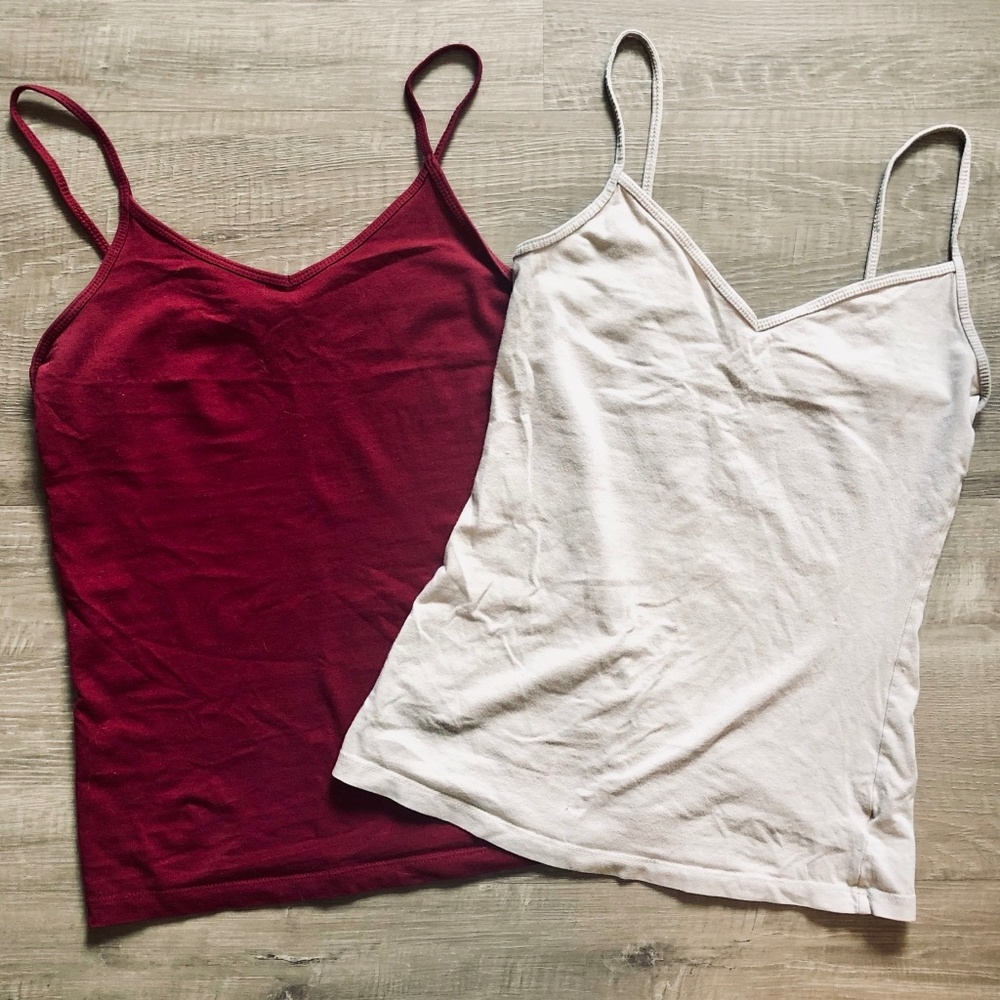 Maroon and Cream Tanktop Bundle